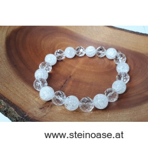 Armband Bergkristall Edel-MIX 10mm